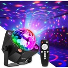 Disco Ball Party Lights Dj Sound Activated With Strobe Effect   Remote Control