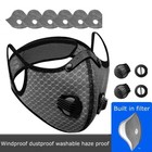 Reusable Facepiece Half Face Shield Respirator Filters Anti Pollution Dust Mask