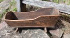 Antique Rocking Doll Cradle Chestnut Wood 1870s Primitive