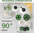 3-pack Corner Shower Caddy Organizer Shelves For Bathroom Storage   Decor