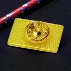 We The People 1776 Flag Lapel Pin     Patriotic Gold Rectangle Betsy Ross Badge