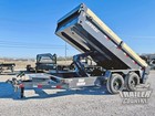New 7 X 14 14k Gvwr Hydraulic Scissor Hoist Power Up   Down Dump Trailer Hauler