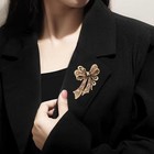 Rhinestone Bow Brooch Vintage Crystal Bowknot Lapel Pin Pink Bow Brooch Wedding