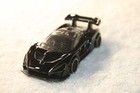 New Hot Wheels      2018 High Gloss Black Mclaren Senna     5 Spoke Yellow Line Rims