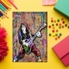 Ace Frehley Kiss 12x18in Poster  Kiss Guitarist Tribute Art  Free Shipping Us