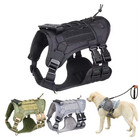 Tactical Dog Harness Military Adjustable Dog Vest With Handle No-pull Large