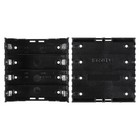 6pcs 18650 Battery Case Holder 4 Slots X 3 7v 18650 Battery Storage Box  In Para