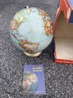 Vtg 1970   s Rand Mcnally World Tabletop Globe Raised Relief Rotating W handbook