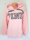 Lot Victoria Secret Pink Logo Pullover Hoodie   Black Rainbow Legging Pant L Set