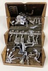 Antique 1889 Oak Singer Sewing Machine Wood Puzzle Box W accessories Attachments