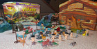 1965 Marx Troll Village 67 Pieces W box   1960s Troll House Case