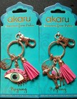 Akaru Dubai Keychain Souvenir Keyring Lot Of 2 Travel Tourist Car Backpack New