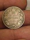 1910 Canada 25 Cents Silver Coin - King George