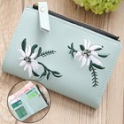 Women Thin Leather Bifold Slim Wallets Zip Purse Card Holder Clutch Handbag Gift