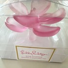 Lilly Pulitzer Blown Glass Flower Wine Stopper   Conch Shell Pink - New 