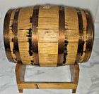 Antique Vintage Mini Wooden Powder Keg Whiskey Barrel On Stand