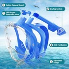 Full Face Snorkel Mask With Detachable Camera Mount snorkeling Swimming New