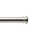 Harmony Single 1  Curtain Drapery Rod - Brushed Nickel - 36  To 72 