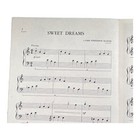 Vintage Sheet Music Sweet Dreams Elementary Piano Solo Lynn Olson