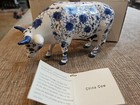 Cow Parade China Cow Figurine 2000 Box   Tag Medium Retired  9167