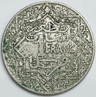 1921 Morocco Franc Y  36 1 Circulated Condition