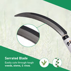 Kuisun Japanese Serrated Sickle For Gardening - Compact   Lightweight