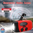 Emergency Hand Crank Radio With Led Flashlight For Emergency  Am fm Noaa Port