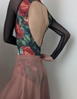 Women s Floral Ballet Leotard Size Sm