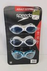 Speedo Adult Unisex Swim Goggles 3-pack  Ages 14  New Swimmer Mirrored Sealed