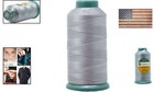 1500 Yards Of Gray Bonded Nylon Thread T70 - Perfect For Leather   Outdoor Use