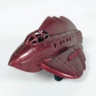 Marx Hard Plastic Spaceship   3     Maroon      1950s Scifi Space Jet Rocket