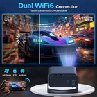 12000 Lumen Projector 4k Uhd Smart 5g Wifi Android Tv Home Theater Movie Beamer