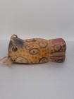 Guatemalan Folk Art Wooden Hand Carved Jaguar Mask 6 75    X 4    