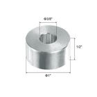 4pcs Aluminum Spacer 3 8  Bore X 1  Od X 1 2  Length Screw Standoff Bushing New