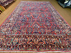 Antique  Sarouk  Rug 9x12 Ft Cir 1900