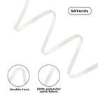 Rilisili White Satin Ribbon 1 8 Inch 50 Yards Double Faced Polyester Satin Ri   