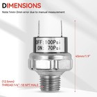 70-100psi 1 4 Npt Air Pressure Control Switch Valve For Horn Compressor Tank 12v