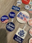 Vintage And Modern Political Pin Lot 1 Lbs Mixed Political Pins