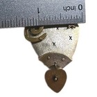 Phillip Valdez 90 s Artist Pin Brooch Modernist Abstract Metal Signed