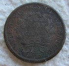 1807 1 2c Bn Draped Bust Half Cent Rare Key Date Type Coin  Vg Corroded