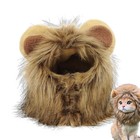 Cute Lion Mane Cat Wig Pet Small Dog Cats Costume Lion Mane Wig Hat For Cat
