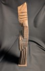 15  Monk Figurine Religious Folk Art Vintage Hand Carved Wooden Incense Holder