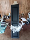 15 In  X 63 In  Raised Panel Vinyl Exterior Shutters Pair In Black Read