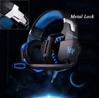 Gaming Headset Kotion Each G2000 For Ps4 Xbox One Surround Stereo Sound Mic Blue