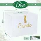 Frosted Acrylic Wedding Card Box With Lock  Diy Gift Card Box For Wedding Rec   