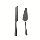 Golden Cake Cutting Set  Knife   Server  Thickened Steel  Gift For Wedding