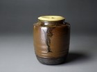 Edo Period  17-18cc  Ko Seto Wide Mouth Tea Caddy  hiro-kuchi Chaire 