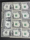 X Note  1 Dollar Bill Old Vintage 1995   2009 X  Note Fancy Serial Number Mixed