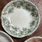 Qty 3 Primitive Butter Pats Alfred Meakin  C Romer  Keswick Semi Porcelain 3   