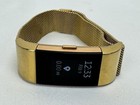 Fitbit Charge 2 Heart Rate   Fitness Tracker Watch Gold Color Metal Band Fb407